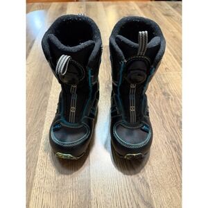 K2 Shoes, Youth Boys Size 11 Black, Leather, Ankle, Mini Turbo Snowboard Boots